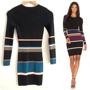 ARC Mia Stretch Ribbed Knit Bodycon Dress Size Small